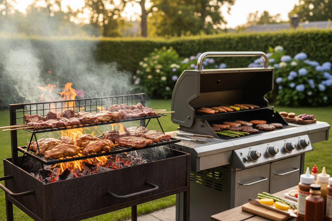 Asador de gas vs carbón: ventajas reales de cada uno