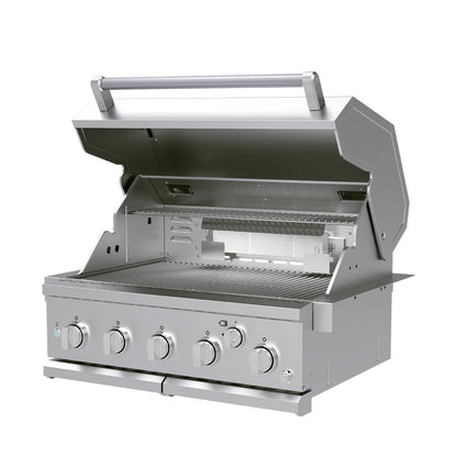 Asador de gas empotrable 5 quemadores SPIRE 3050R 30 pulg.