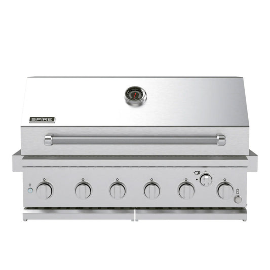 Asador de gas empotrable 6 quemadores SPIRE 3660R 36 pulg.