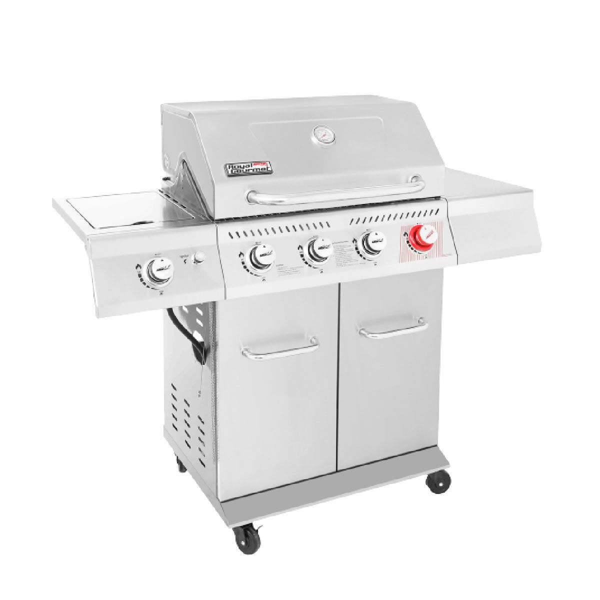 Asador de gas 4 quemadores con lateral ROYAL GOURMET GA4402S