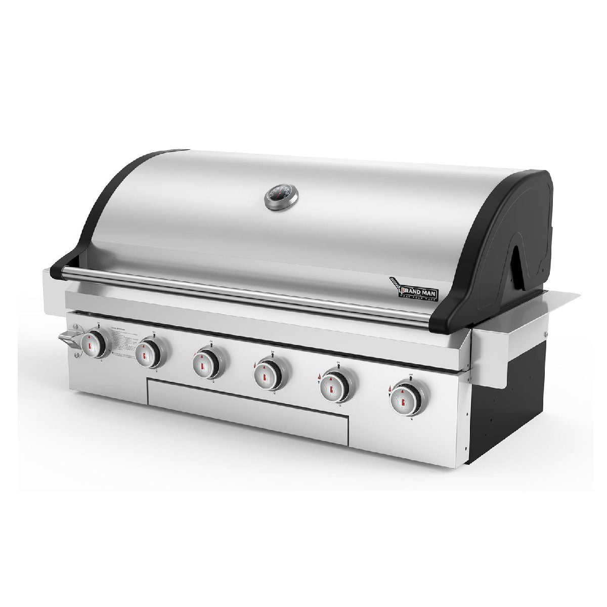 Asador Parrilla de gas 6 quemadores BRAND MAN 40 pulgadas