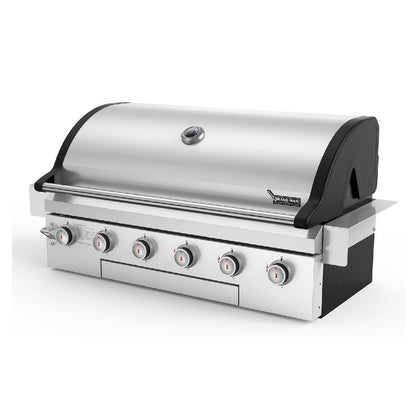 Asador Parrilla de gas 6 quemadores BRAND MAN 40 pulgadas