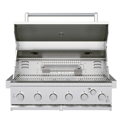Asador de gas empotrable 6 quemadores SPIRE 3660R 36 pulg.