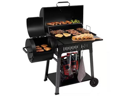 Asador de Carbón Royal Gourmet con Ahumador Lateral CC1831F