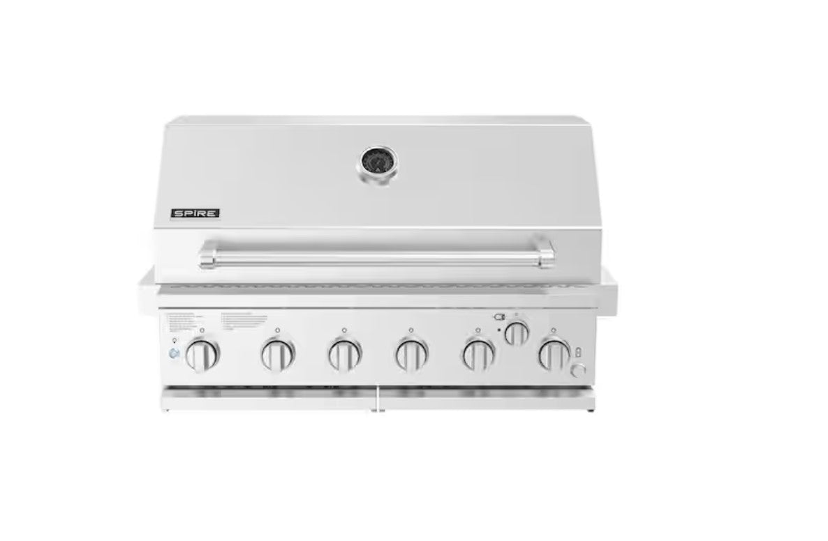 Asador de gas empotrable 6 quemadores SPIRE 3660R 36 pulg.