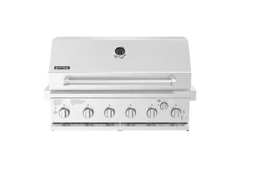 Asador de gas empotrable 6 quemadores SPIRE 3660R 36 pulg.