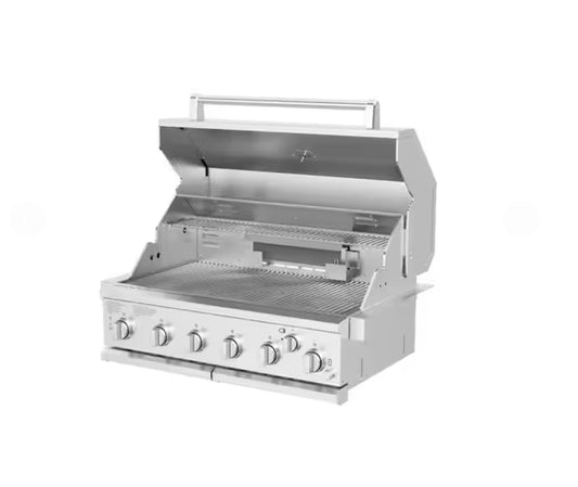 Asador de gas empotrable 6 quemadores SPIRE 3660R 36 pulg.